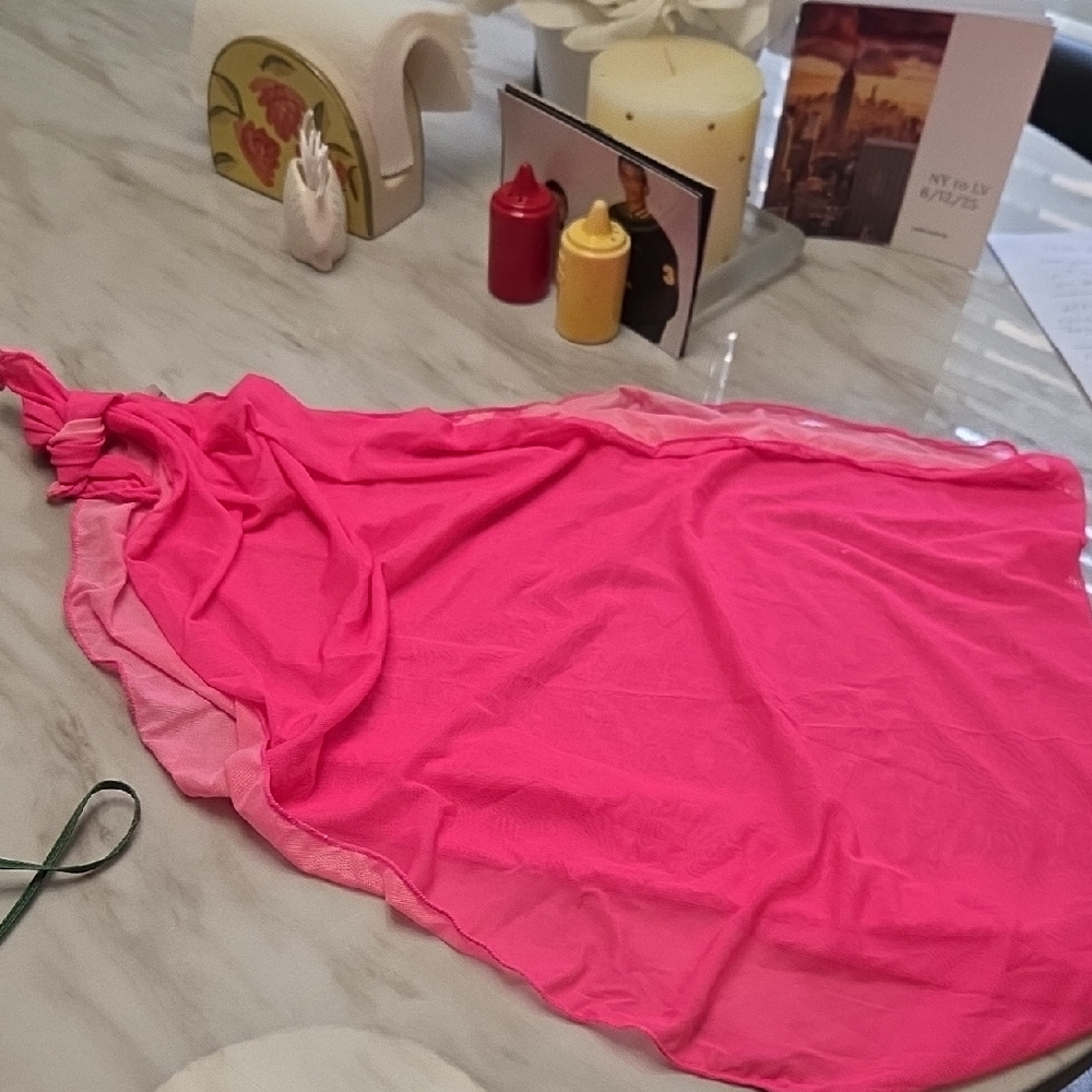 Vibrant Pink Bikini Coverup